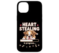 Bulldog inglese a forma di cuore, regalo divertente per cuccioli di bulldog Custodia per iPhone 14 Plus