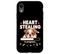 Bulldog inglese a forma di cuore, regalo divertente per cuccioli di bulldog Custodia per iPhone XR