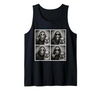 Bulldog inglese Bigfoot Sasquatch Vintage Photo Booth Cane Canotta