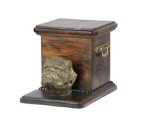 Bulldog inglese, Bulldog - urna per ceneri di cane con statuetta, urna elegante