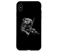 Bulldog inglese che suona il violino violinista amante dei cani Custodia per iPhone XS Max