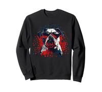 Bulldog inglese con occhiali da sole Felpa