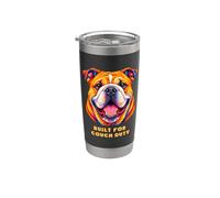 Bulldog inglese costruito per il design del ritratto di servizio del divano Bicchiere termico in acciaio inox doppia parete