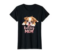 Bulldog inglese mamma cane bulldog mamma cucciolo carino Maglietta