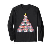 Bulldog Inglese Merry Christmas Tree Babbo Natale Cappello Cane Maglia a Manica