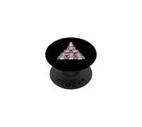 Bulldog inglese Merry Christmas Tree Babbo Natale cappello cane PopSockets PopGrip Adesivo