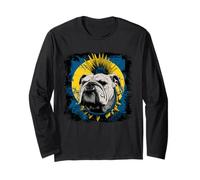 Bulldog inglese Punk Maglia a Manica