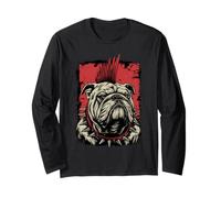 Bulldog Inglese Punk Maglia a Manica