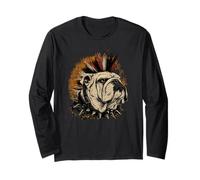 Bulldog inglese Punk Maglia a Manica