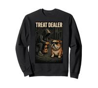 Bulldog inglese Treat dealer parodia umorismo amante dei cani Felpa
