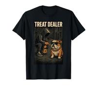 Bulldog inglese Treat dealer parodia umorismo amante dei cani Maglietta
