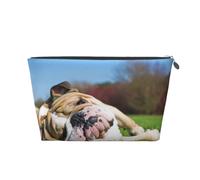 Bulldog inglesi Cani stanchi Animali domestici da prato Inglese, Borsa da toilette Borsa per trucco Borsa per cosmetici Borsa da toilette da viaggio portatile