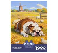 Bulldog Jigsaw Puzzle Impossible 1000 Pezzi Decorazione Per La Casa. Rilassamento E Intelligence Per Adulti E Bambini Da 12 Anni 70x50cm/1000pcs