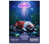 Bulldog Jigsaw Puzzle Impossible 1000 Pezzi Decorazione Per La Casa. Rilassamento E Intelligence Per Adulti E Ragazzi Da 14 Anni 38x26cm/1000pcs