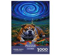 Bulldog Jigsaw Puzzle Impossible 1000Pcs Decorazione Per La Casa. Giochi Rilassamento E Intelligence Per Adulti E Ragazzi Da 14 Anni 38x26cm/1000pcs