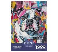 BULLDOG Jigsaw Puzzle Impossible 1000Pcs Decorazione Per La Casa. Rilassamento E Intelligence Per Adulti E Ragazzi Da 14 Anni 38x26cm/1000pcs