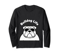 Bulldog Life Cool Occhiali da Sole a Forma di Cane Curvo Maglia a Manica