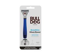 Bulldog Mens Skincare e Grooming Senditive Recyled Glass Hand Razor with Razor Stand