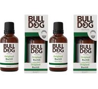 Bulldog Olio per barba originale da uomo, confezione da 2 (1 x 30 ml)