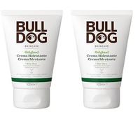 Bulldog Original Moisturiser Crema Viso Uomo Idratante, Per Il Viso, Formula Arricchita Con Aloe Vera, Tè Verde E Olio Di Camelina, 100 ml, Confezione da 2