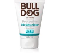 BULLDOG SKINCARE Idratante protettivo SPF 15 100 ml, arricchito con aloe vera, adatto a tutti i tipi di pelle