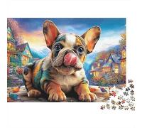 Bulldog Puzzle 1000 Pezzi - Momento Zen Serale, Stimolo Mentale, Poster E Confezione Inclusi - 52x38cm/1000pcs
