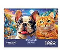 Bulldog Puzzle Da Intrattenimento Di Qualità - 1000 Pezzi Con Raffigurazioni Artistiche Di Grande Impatto - Regalo Divertente Per Tutta La Famiglia 70x50cm/1000pcs