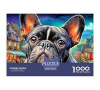 Bulldog Puzzle Della Galleria D'Arte - 1000 Pezzi Con Immagini Che Ispirano E Meravigliano - Il Regalo Di Festa Che Piace A Tutti 70x50cm/1000pcs