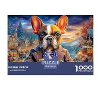 Bulldog Puzzle Di Ispirazione Museale Per La Famiglia - 1000 Pezzi Con Stampe Puzzle Di Elevata Qualità Artistica - Il Regalo Per Eccellenza Per Un Pubblico 14+ 38x26cm/1000pcs