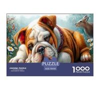 Bulldog Puzzle Impossibili 1000Pcs Giardino delle fiabe Decorazione Per La Casa. Giochi Rilassamento E Intelligence Per Adulti E Bambini Da 12 Anni 70x50cm/1000pcs
