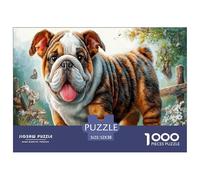 Bulldog Puzzle Impossible 1000 Pezzi Giardino delle fiabe Decorazione Per La Casa. Rilassamento E Intelligence Per Adulti E Bambini Da 12 Anni 52x38cm/1000pcs