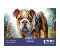 Bulldog Puzzle Impossible 1000 Pezzi Giardino delle fiabe Decorazione Per La Casa. Rilassamento E Intelligence Per Adulti E Bambini Da 12 Anni 52x38cm/1000pcs