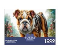 Bulldog Puzzle Impossible 1000Pcs Giardino delle fiabe Decorazione Per La Casa. Giochi Rilassamento E Intelligence Per Adulti E Ragazzi Da 14 Anni 38x26cm/1000pcs