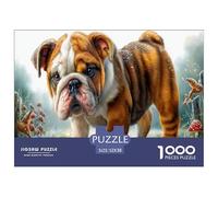 Bulldog Puzzle Impossible 1000Pcs Giardino delle fiabe Decorazione Per La Casa. Rilassamento E Intelligence Per Adulti E Ragazzi Da 14 Anni 52x38cm/1000pcs