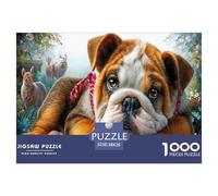 Bulldog Puzzle Impossible 1000Pcs Giardino delle fiabe Decorazione Per La Casa. Rilassamento E Intelligence Per Adulti E Ragazzi Da 14 Anni 38x26cm/1000pcs
