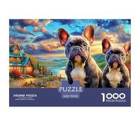 Bulldog Puzzle Ispirato Alle Collezioni Museali - 1000 Pezzi Con Capolavori Artistici in Miniatura - Un Regalo Di Classe Per Grandi E Piccoli 70x50cm/1000pcs