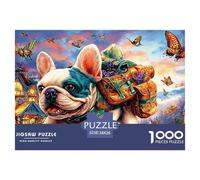 Bulldog Puzzle Raffinato Da 1000 Pezzi Con Illustrazioni Artistiche Di Alto Livello - Il Regalo Di Festa Perfetto Per Adulti E Bambini Di Tutte Le Età 38x26cm/1000pcs