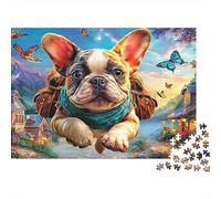 Bulldog Set Puzzle Premium Da 1000 Pezzi, Cute Pet Dog, Impossibile, Difficile, Stimolante, Migliore Idea Regalo, Regalo, Hobby, Intrattenimento 70x50cm/1000pcs