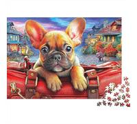 Bulldog Set Puzzle Premium Da 1000 Pezzi, Cute Pet Dog, Impossibile, Difficile, Stimolante, Stress, Allenamento Mentale, Giochi Da Tavolo, Intrattenimento 70x50cm/1000pcs