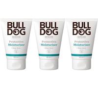 BULLDOG SKINCARE - Crema idratante protettiva SPF 15, 100 ml, arricchita con aloe vera, adatta a tutti i tipi di pelle, confezione da 3
