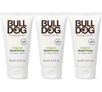 BULLDOG SKINCARE - Crema mani originale per uomo, idratazione 24 ore, 75 ml, confezione da 3