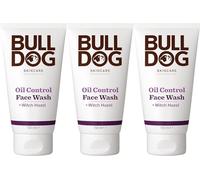 Bulldog Skincare Oil Control Face Wash per uomini, toelettatura uomo, detergente viso da uomo deterge e aiuta a rimuovere gli oli in eccesso, 150 ml x 3 confezioni