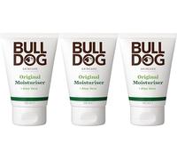 Bulldog Skincare Original - Crema idratante da uomo, non grassa, ad assorbimento rapido, idratante quotidiano per uomo, 100 ml x 3 pezzi