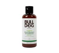 BULLDOG SKINCARE ORIGINAL, shampoo e balsamo barba 2-in-1, 200 ml | Shampoo e balsamo barba per peli secchi e normali, deterge, nutre e ammorbidisce i peli, con ingredienti di origine naturale