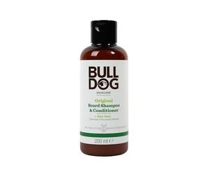 BULLDOG SKINCARE ORIGINAL, shampoo e balsamo barba 2-in-1, 200 ml | Shampoo e balsamo barba per peli secchi e normali, deterge, nutre e ammorbidisce i peli, con ingredienti di origine naturale