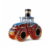 Bulldog Traktor - Caraffa in vetro da 300 ml - Caraffa a forma di trattore, caraffa, whisky, grappa, regalo per uomini, artigiani e agricoltori, regalo per uomini