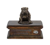 Bulldog V Holzurne Con Uno Ritratto Art-Dog