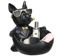 Bulldogge Statua portachiavi portaoggetti, figura bulldog francese, multi-funzione, scultura decorativa, grande scatola di immagazzinaggio, statua d'arte per ingresso desktop