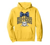 Bulldogs Mascot Team Spirit Divertente Tifoso Sport Torna A Scuola Felpa con Cappuccio