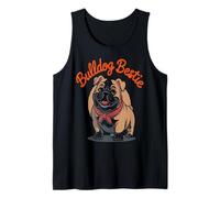 Bulldogs Preppy Mascot Bulldogs che soffia Bubble Girly Mama Canotta